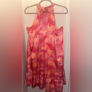 Molly Bracken High-Neck Pink Savannah Dress